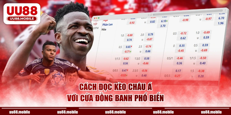 Cách đọc kèo Châu Á với cửa đồng banh phổ biến