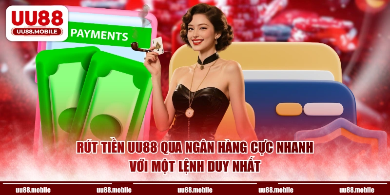 Rút tiền UU88 qua ngân hàng cực nhanh với một lệnh duy nhất